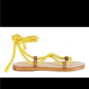 Rag & Bone yellow summer sandals